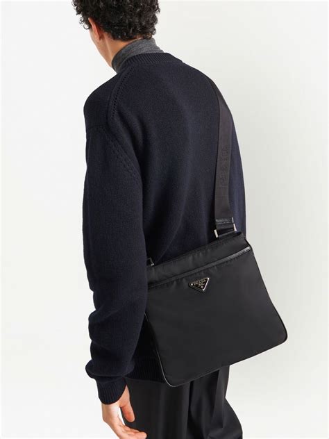 prada mens bag messenger|prada re nylon messenger bag.